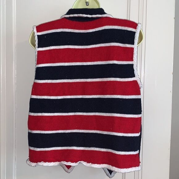 Vtg Belle Pointe beaded sweater vest - Picture 8 of 10